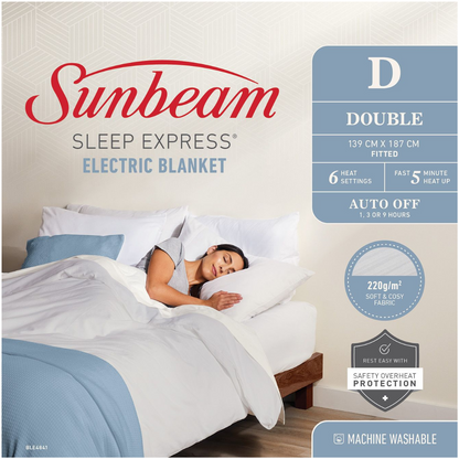 Sunbeam Sleep Express Electric Blanket Double