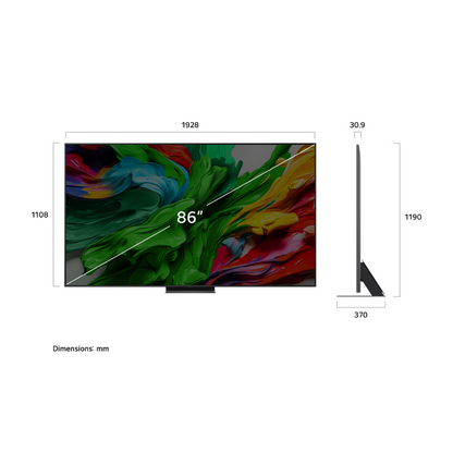 LG 86" QNED EVO QNED86A 4K UHD Mini-LED SMART TV (2025)