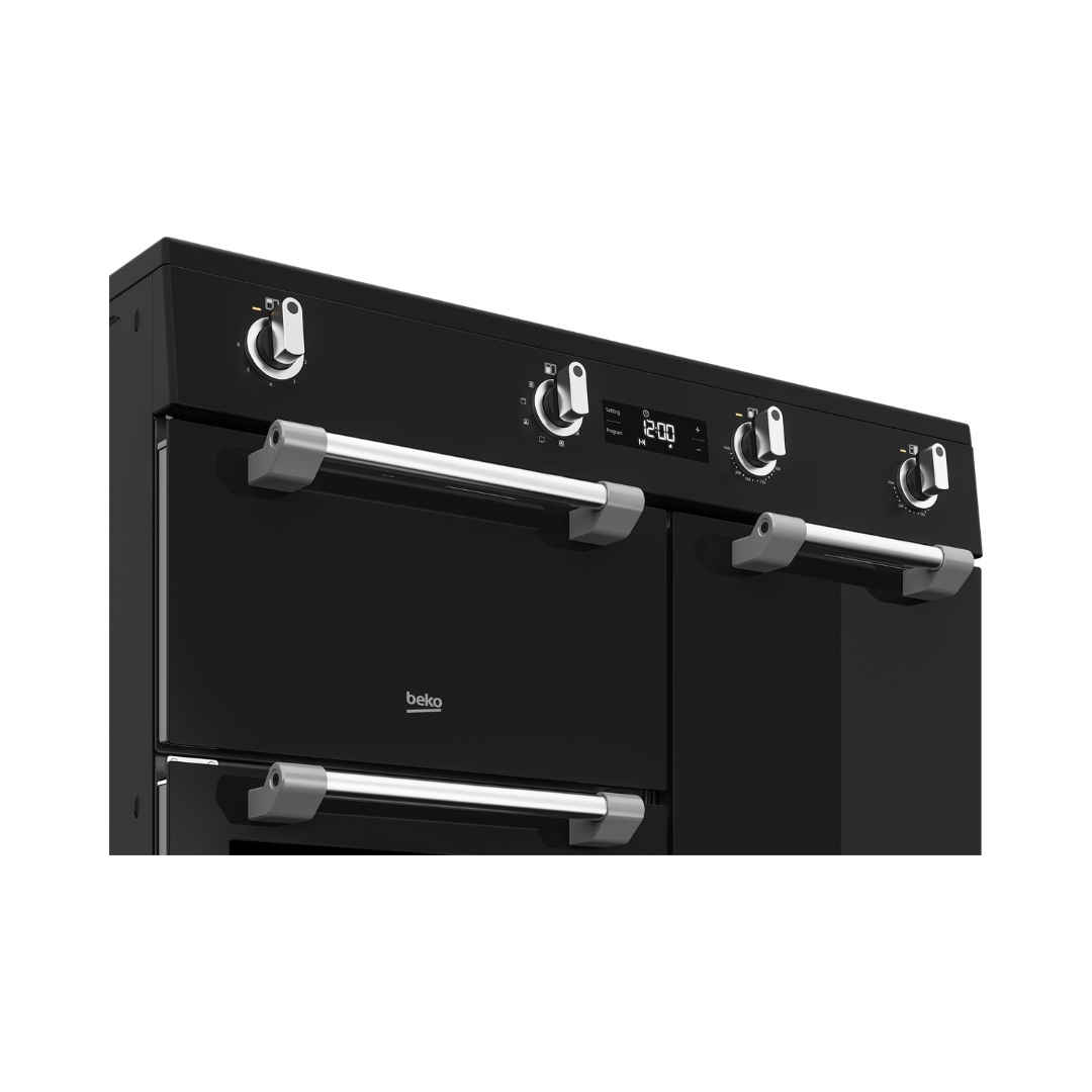 Beko 185L Multi Oven Upright Cooker in Black (Triple Cavity with Induction Cooktop) image_5