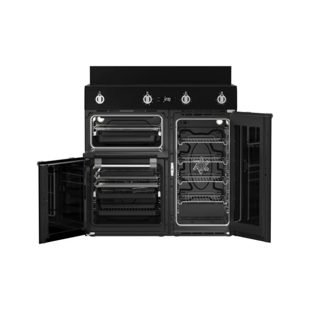 Beko 185L Multi Oven Upright Cooker in Black (Triple Cavity with Induction Cooktop) image_4