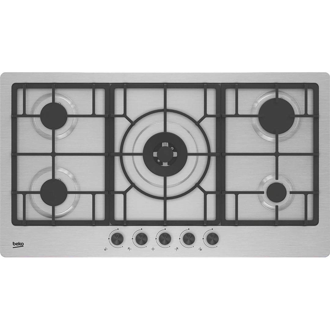 Beko 90cm Gas Cooktop Stainless Steel image_1