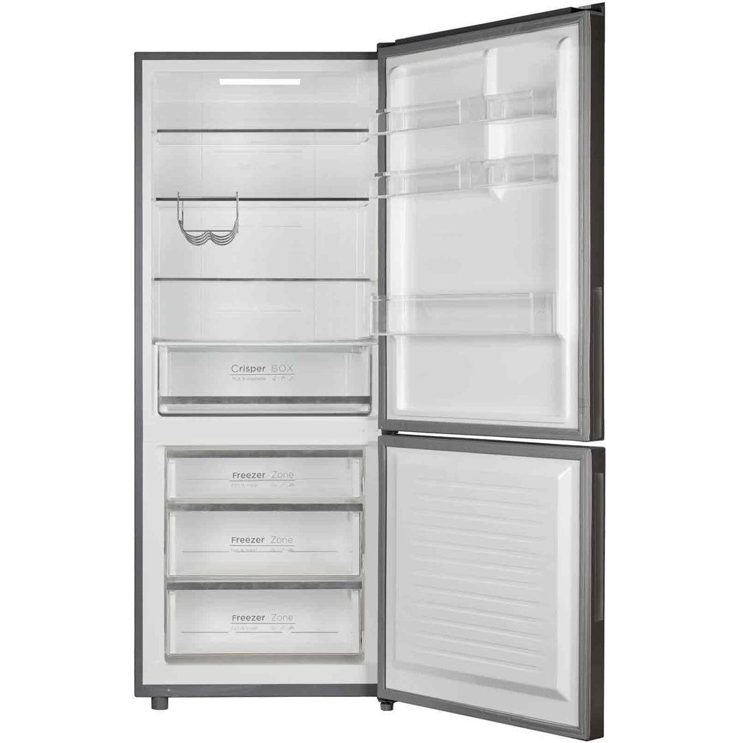 ChiQ 396L Bottom Mount Refrigerator in Stainless Steel