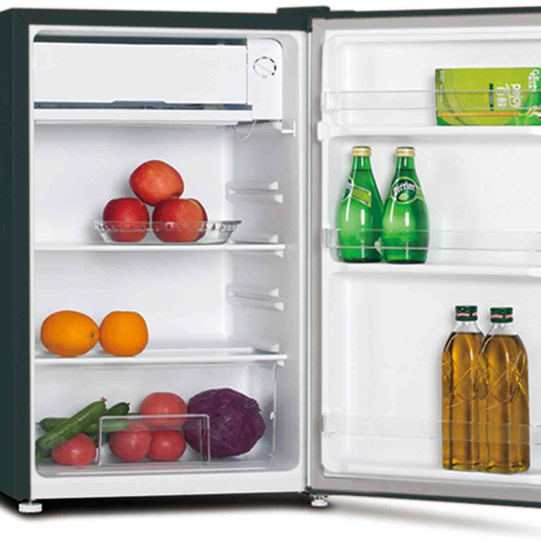 ChiQ 90L Single Door Bar Fridge in Black