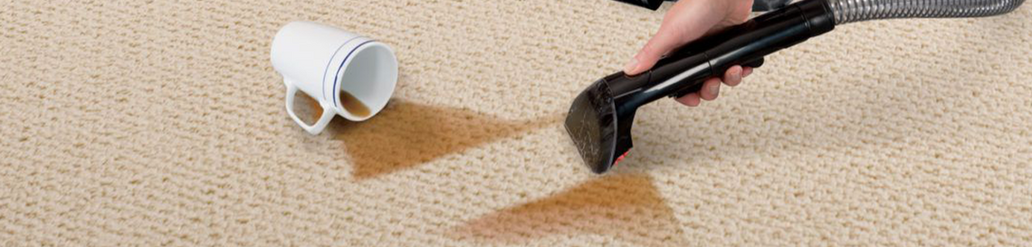 An image of a steam cleaner being used to clean a carpet