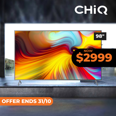 Chiq 98" Television on sale for a limited time only.