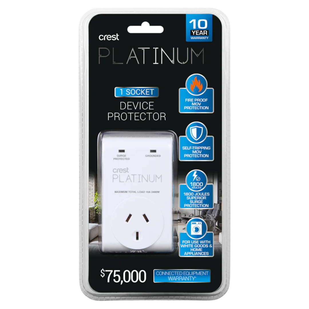 Crest Platinum Power Range 1 Socket Device Protector
