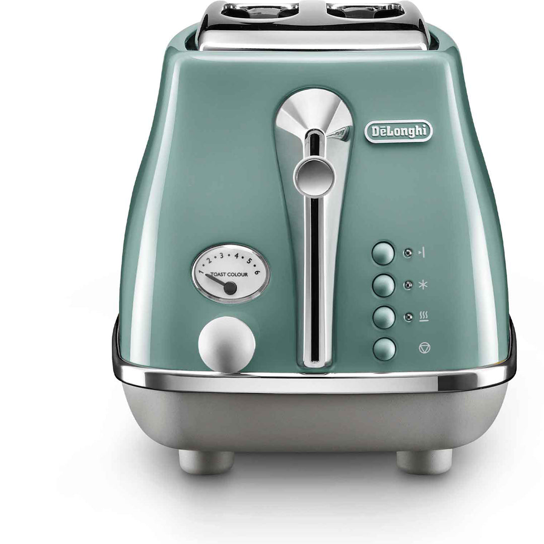 Delonghi Icona Capitals 2 Slice Toaster in Toronto Green CTOC2003GR ...