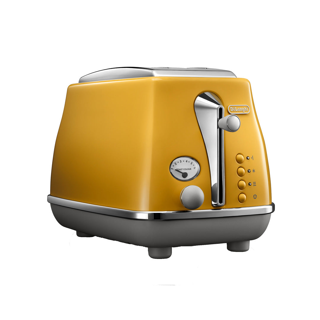 Delonghi Icona Capitals 2 Slice Toaster New York Yellow