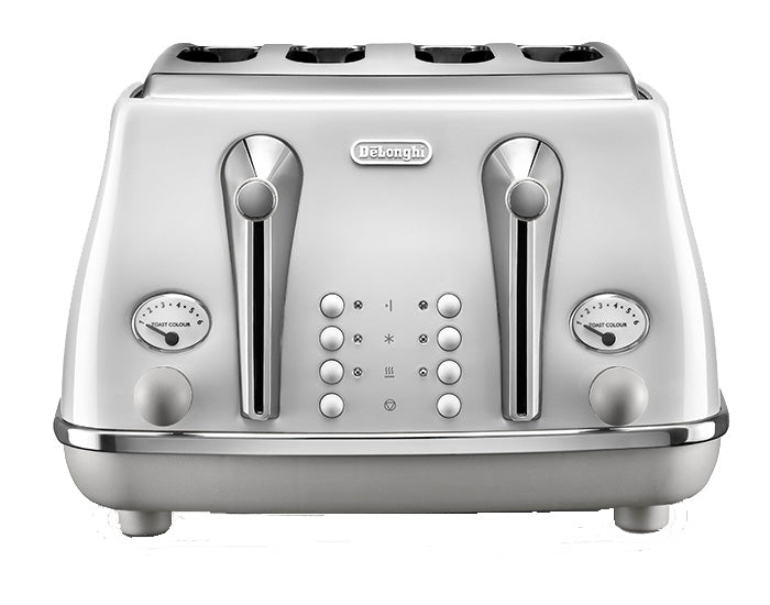 Delonghi Icona Capitals 4 Slice Toaster Sydney White