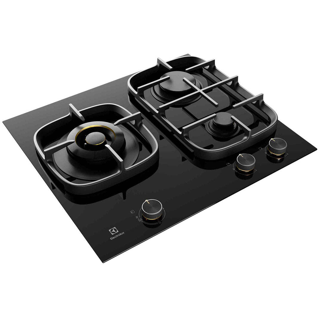 Electrolux 60cm Gas Cooktop in Black Ceramic Glass