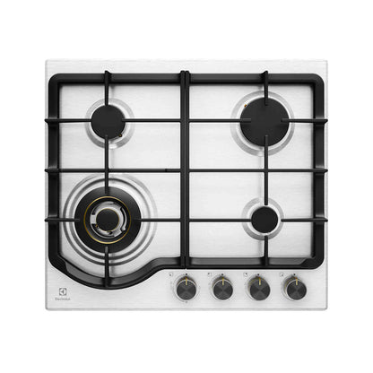 Electrolux 60cm 4 Burner Gas Cooktop in Stainless Steel
