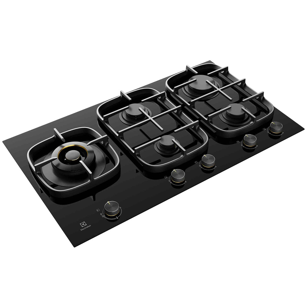 Electrolux 90cm 5 Burner Gas Cooktop in Black image_2