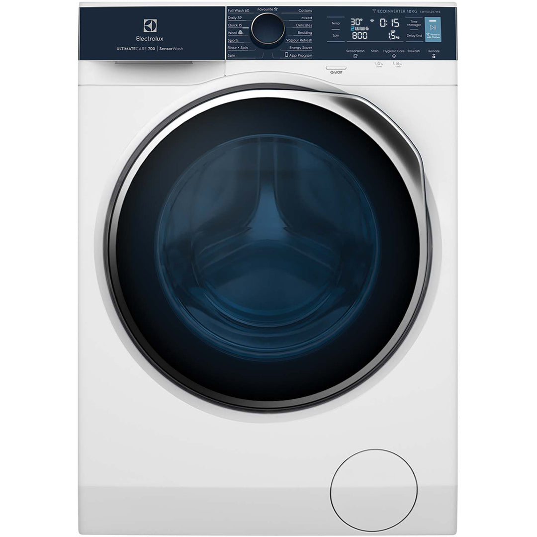 Electrolux 10kg UltimateCare 700 front load washer with SensorWash