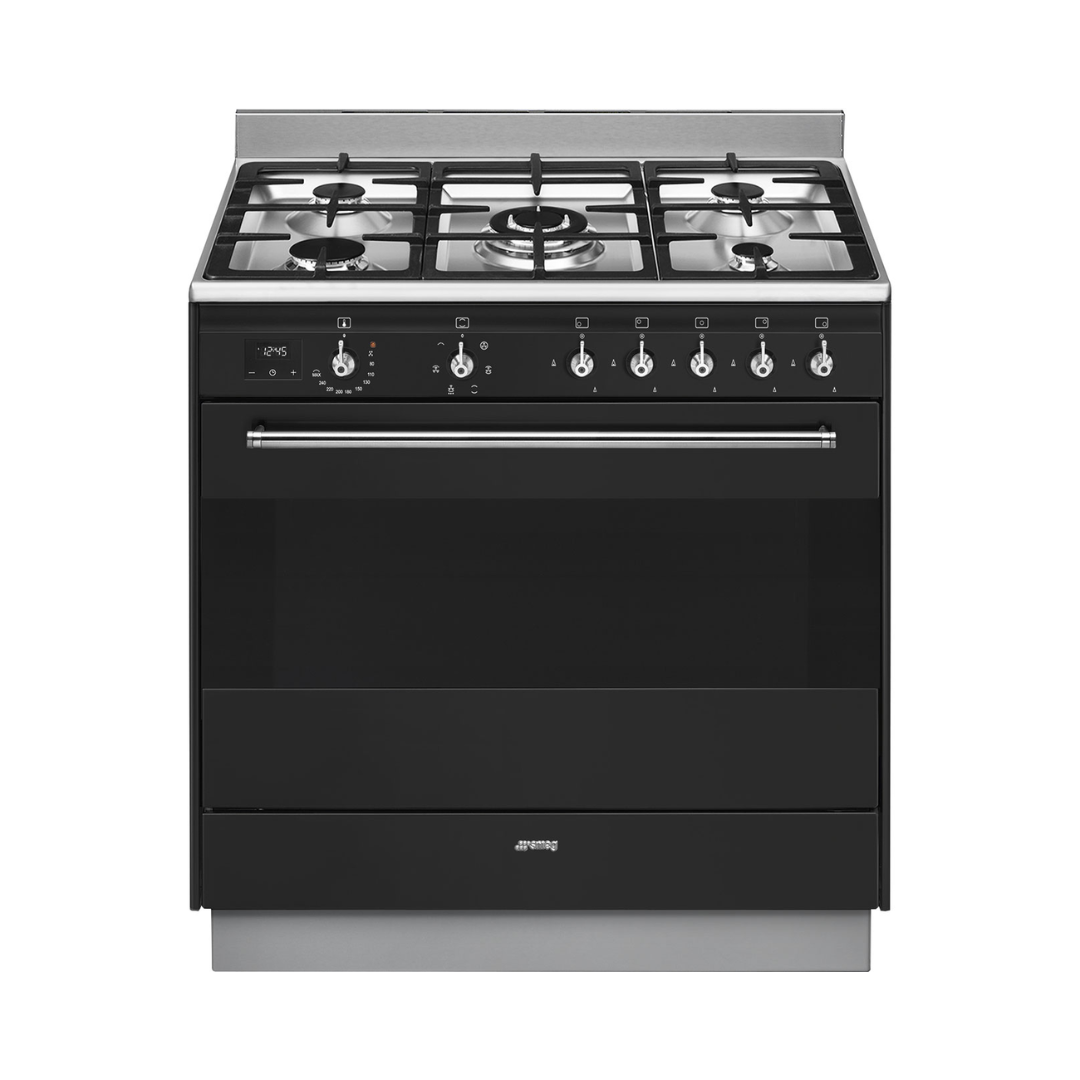 Smeg 90cm Dual Fuel Upright Cooker Anthracite image_1