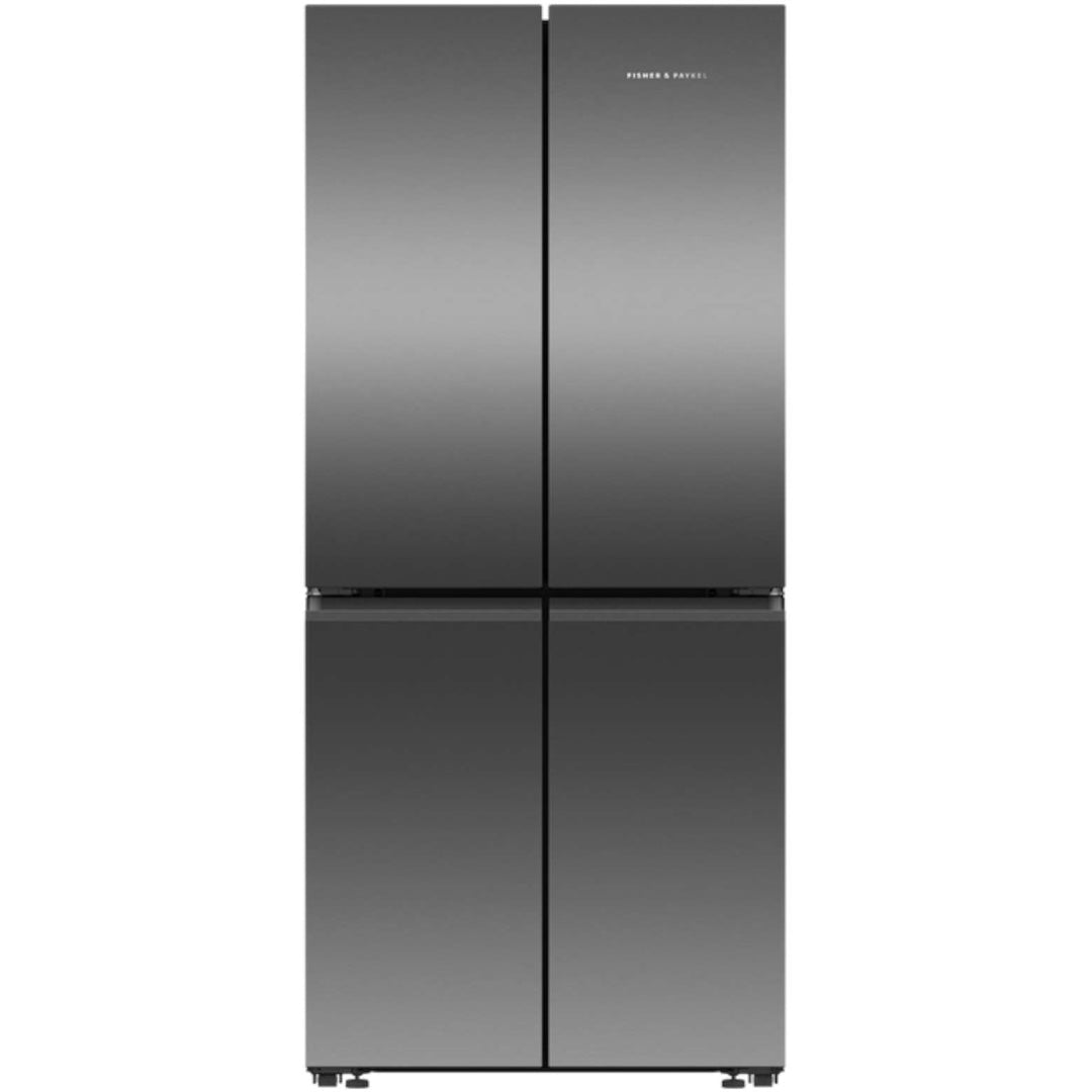 Fisher & Paykel 498L Freestanding Quad Door Refrigerator Freezer in Black