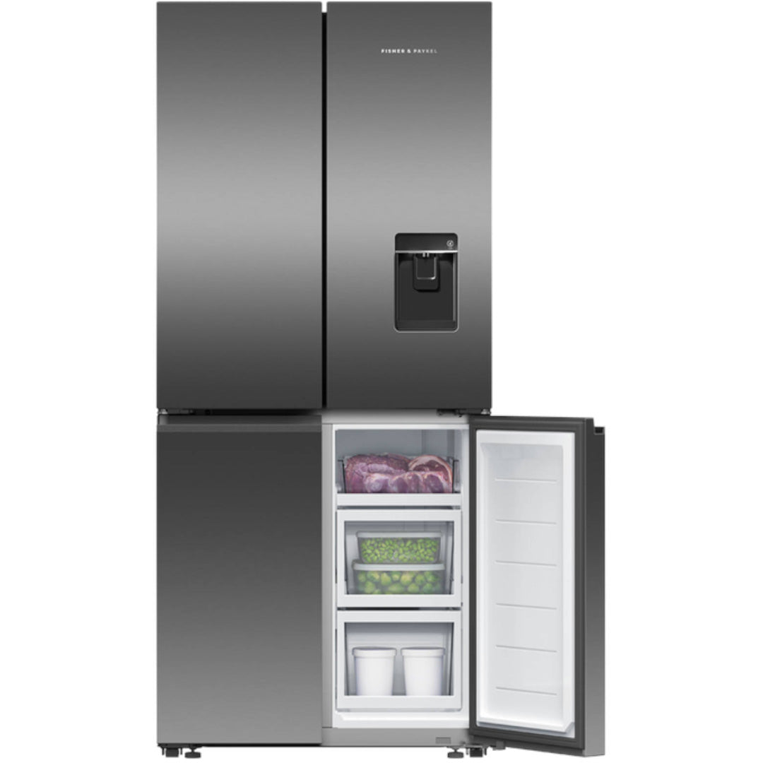 Fisher & Paykel 498L Freestanding Quad Door Refrigerator Freezer with Ice and Water image_4