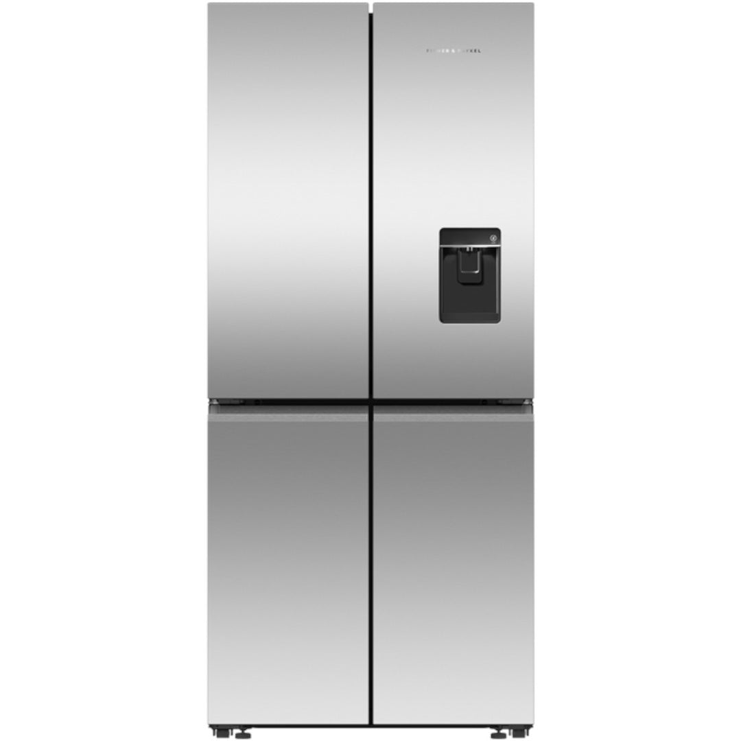Fisher & Paykel 498L Freestanding Quad Door Refrigerator Freezer with Ice and Water