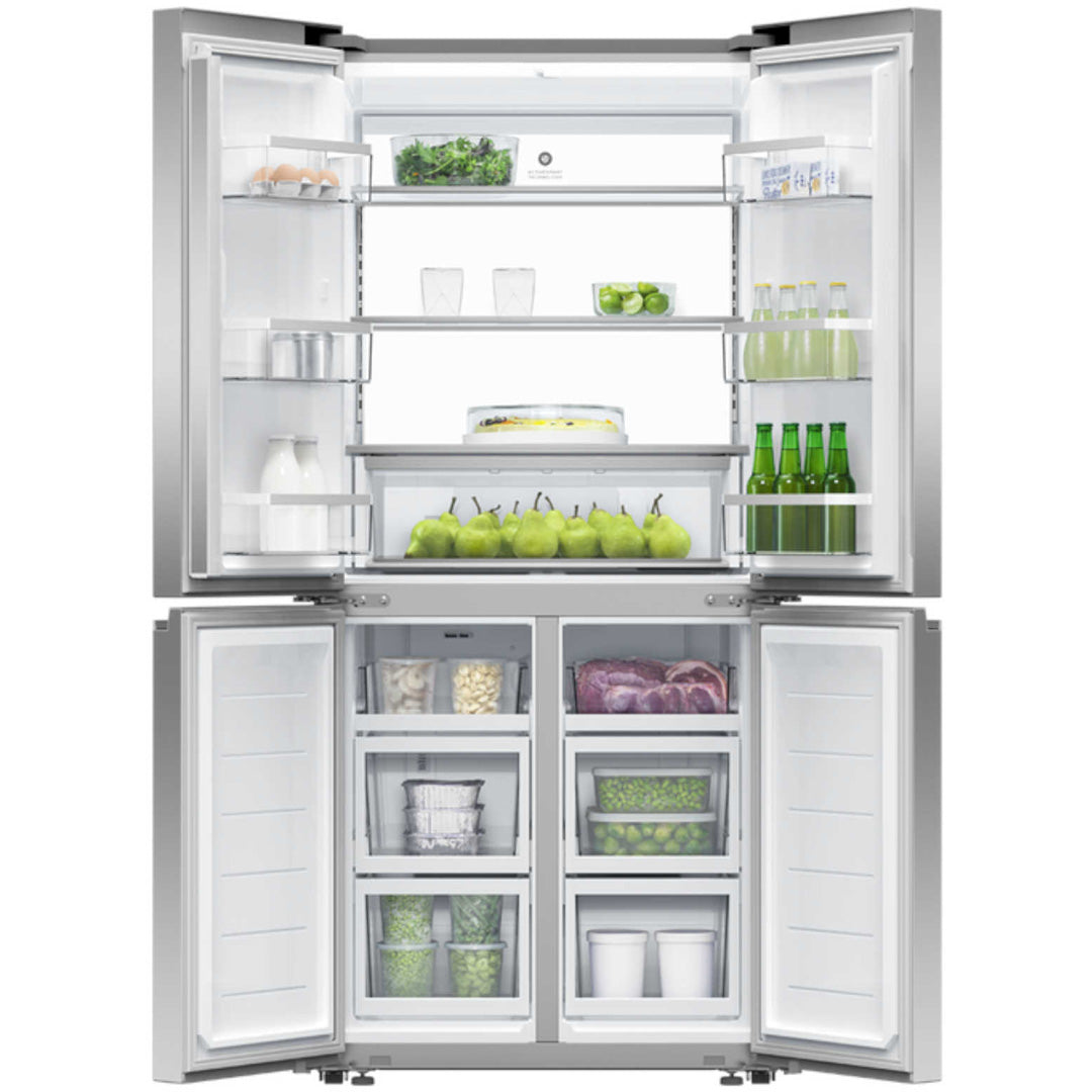 Fisher & Paykel 498L Freestanding Quad Door Refrigerator Freezer