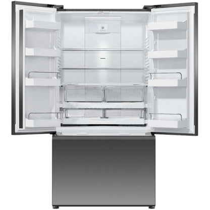 Fisher & Paykel 90cm Freestanding 569L French Door Refrigerator Freezer with Ice and Water in Black image_2