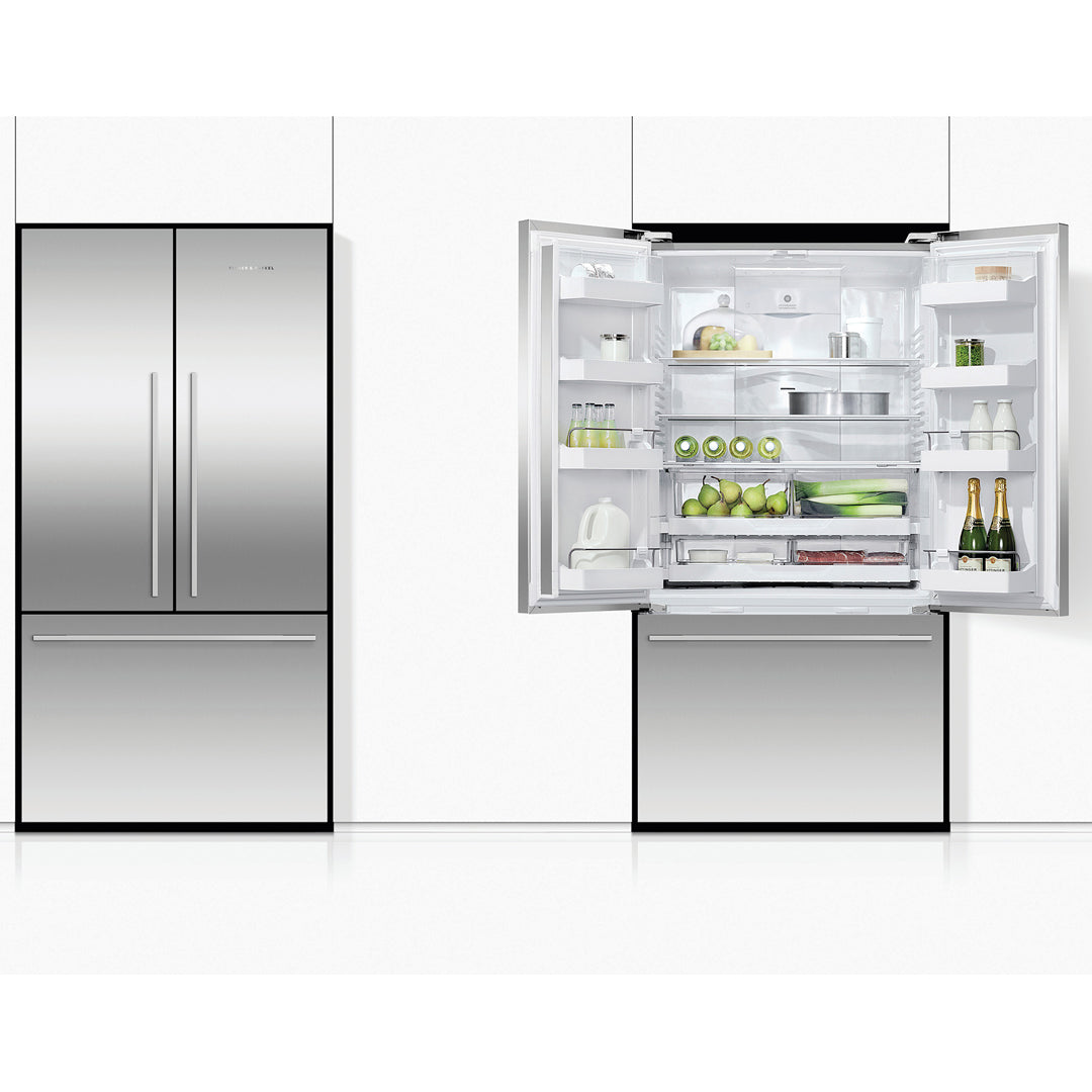 Fisher And Paykel RF610ADX5 614L Stainless Steel French Door Fridge Side By Side