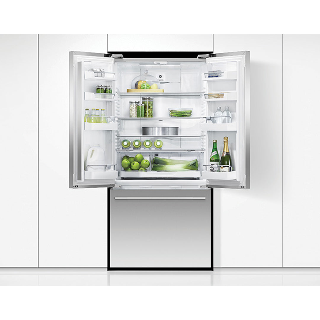 Fisher Paykel RF522ADX5 519L Stainless Steel French Door Fridge Open Lifestyle