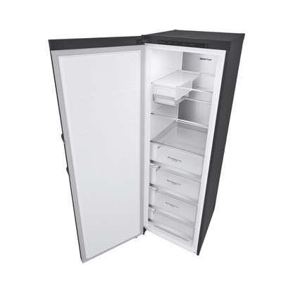 LG 324L Pigeon Pair Single Door Freezer in Matte Black