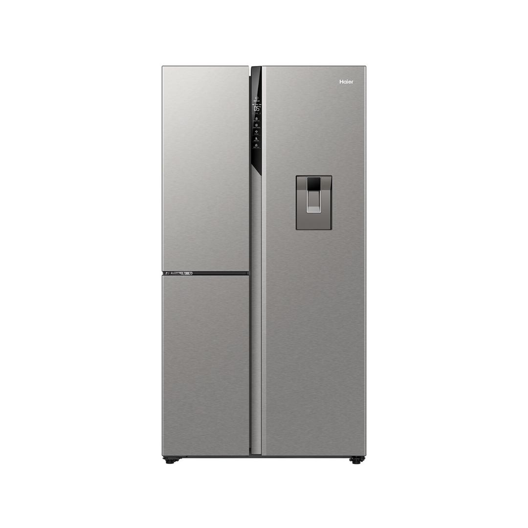 Haier 574L Three Door Side-by-Side Refrigerator Freezer with Water