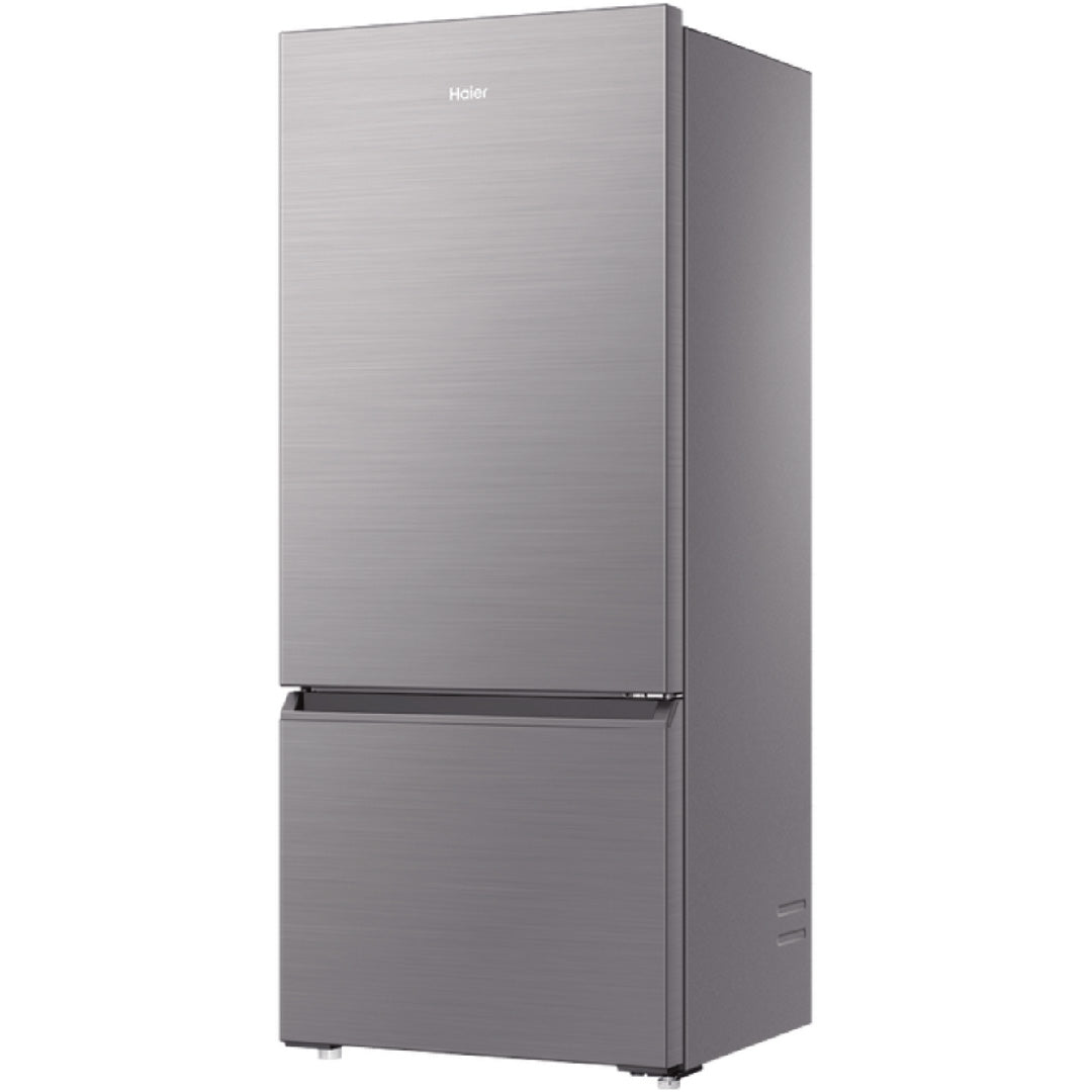 Haier 433L Bottom Mount Fridge Silver HRF420BS Angle