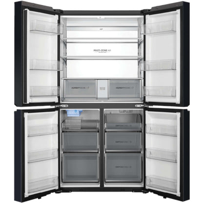 Haier 623L Quad Door Refrigerator in Black