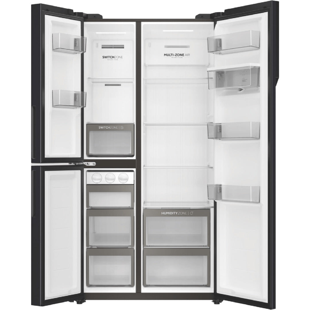 Haier 575L Three-Door Side-by-Side Refrigerator with Water Dispenser