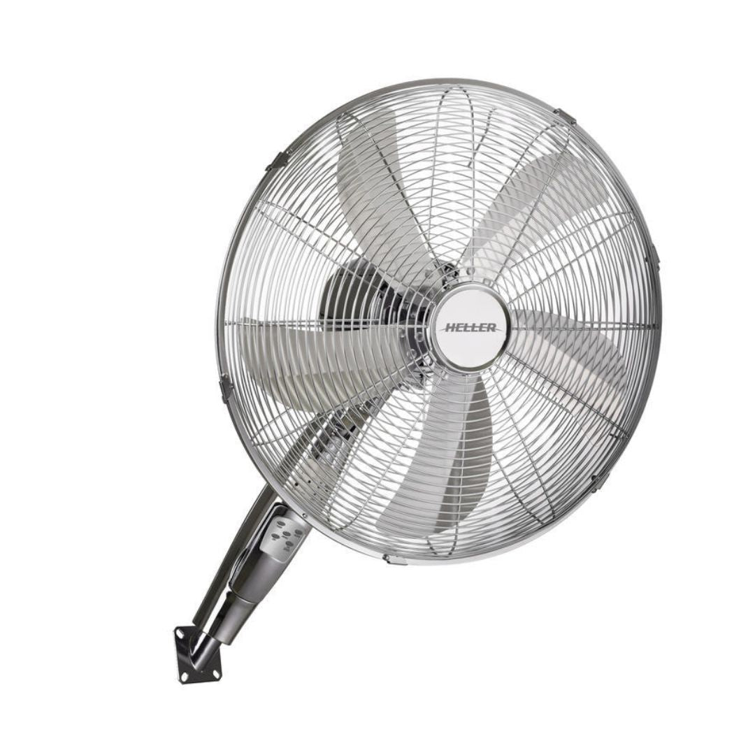 Heller 40cm Wall Fan Chrome with Remote