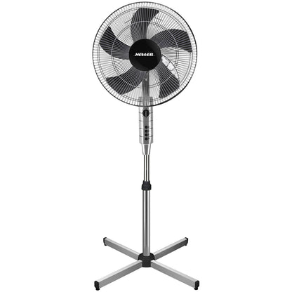 Heller 45cm Chrome Pedestal Fan