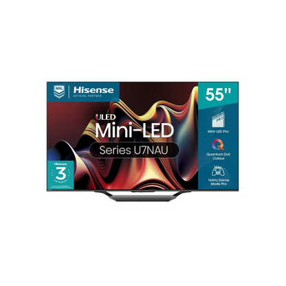 Hisense 55" U7NAU 4K ULED Mini-LED TV 2024