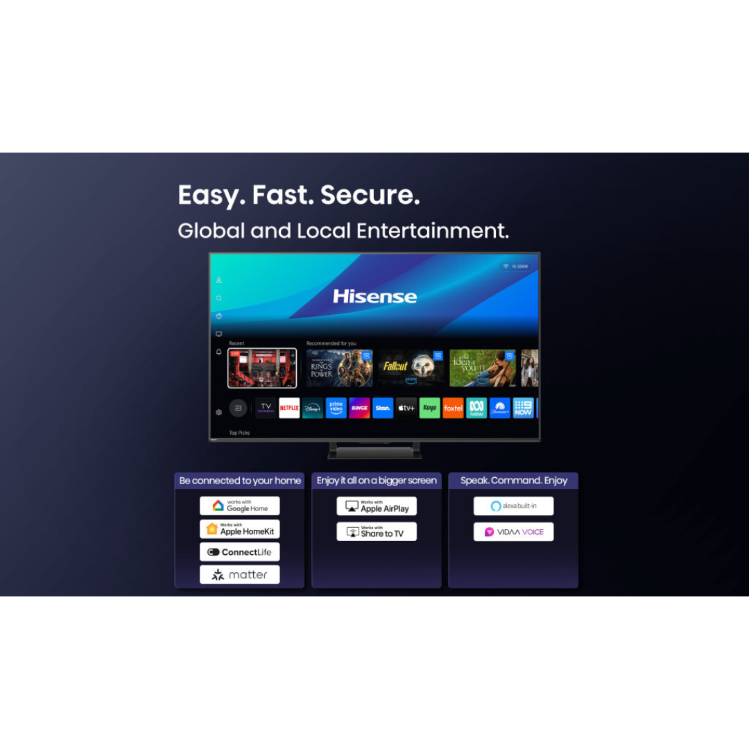 Hisense 55" U7QAU ULED MiniLED Smart TV (2025)