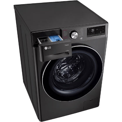 LG 12/8kg Black Front Load Washer Dryer Combo image_2