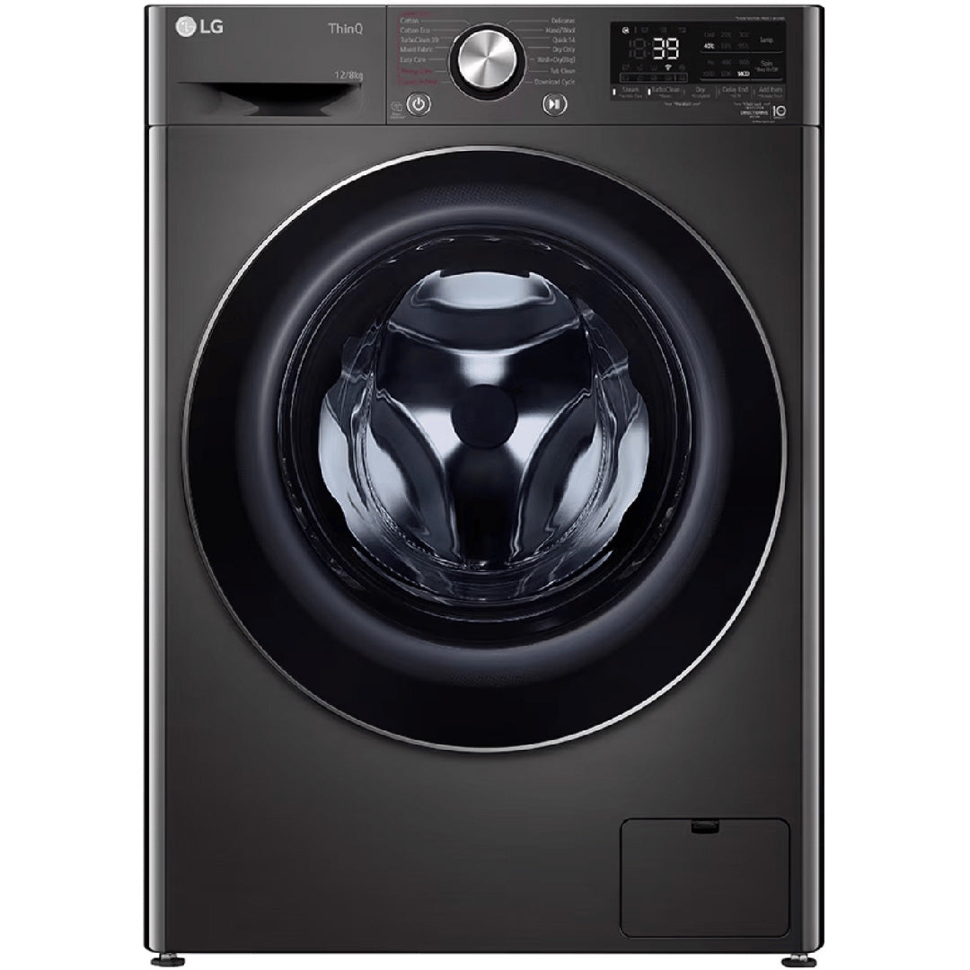 LG 12/8kg Black Front Load Washer Dryer Combo image_1