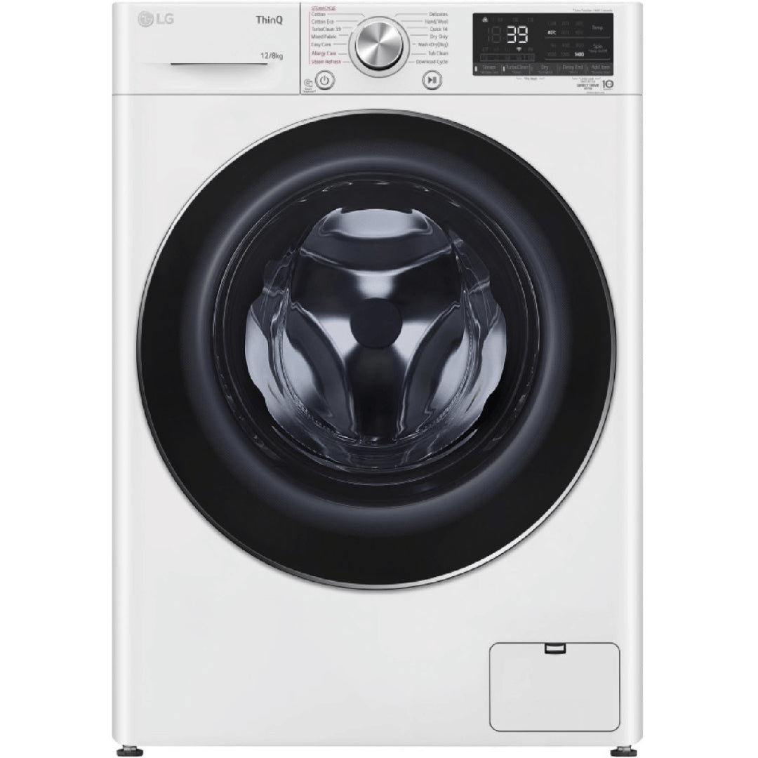 LG 12/8kg Series 9 Front Load Washer Dryer Combo with Steam