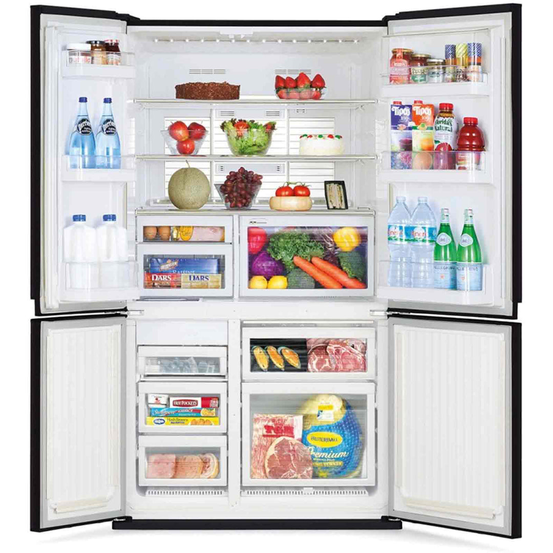 Mitsubishi Electric 580L French Door Fridge In Brilliant Black image_2