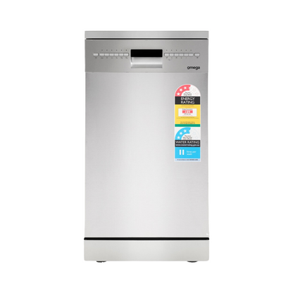 Omega Appliances 45cm Compact Freestanding Dishwasher Stainless Steel