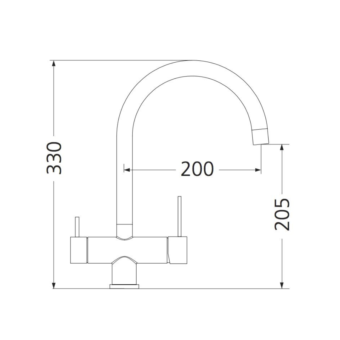 Oliveri 3 Way Filter Tap