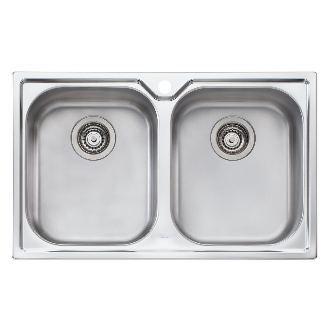 Oliveri Diaz Double Bowl Top Mount Sink