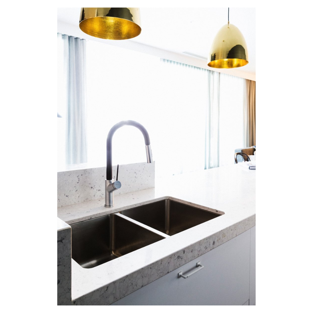 Oliveri Sonetto Double Bowl Under Mount Sink Stainless Steel