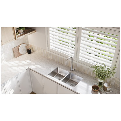 Oliveri Sonetto Double Bowl Universal Sink Stainless Steel