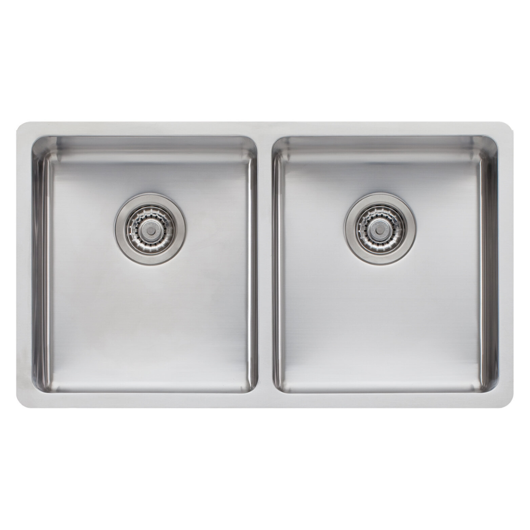 Oliveri Sonetto Double Bowl Universal Sink Stainless Steel