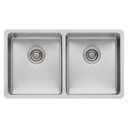 Oliveri Sonetto Double Bowl Universal Sink Stainless Steel