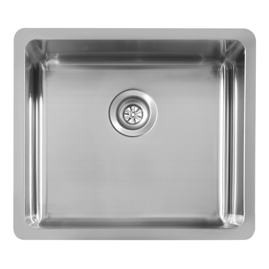 Oliveri Sonetto Single Bowl Under Mount Sink Stainless Steel