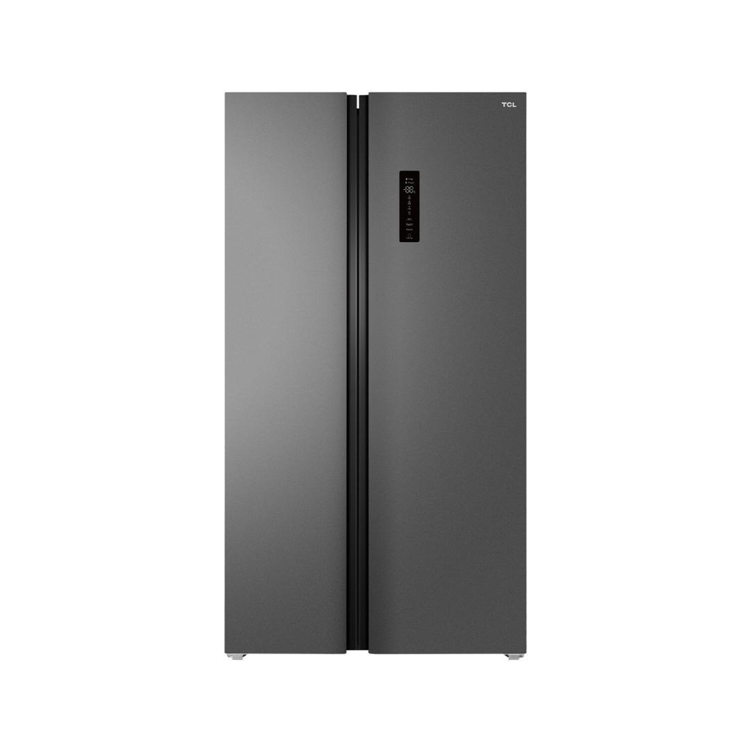 P525SBC TCL 505L Side By Side Grey Fridge with Digital Display Main