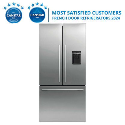 Fisher & Paykel 487L Series 7 French Door Refrigerator Freezer, Ice & Water