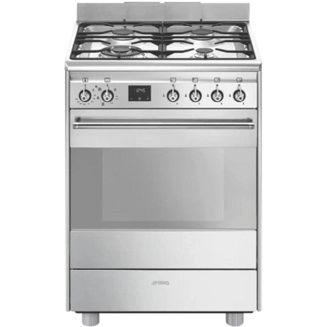 Smeg 60cm Classic Freestanding Dual Fuel Cooker in Stainless Steel image_1