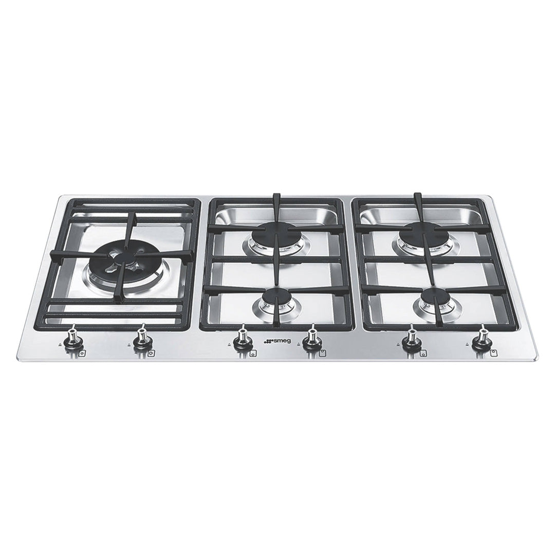 Smeg 90cm Gas Cooktop in Stainless Steel